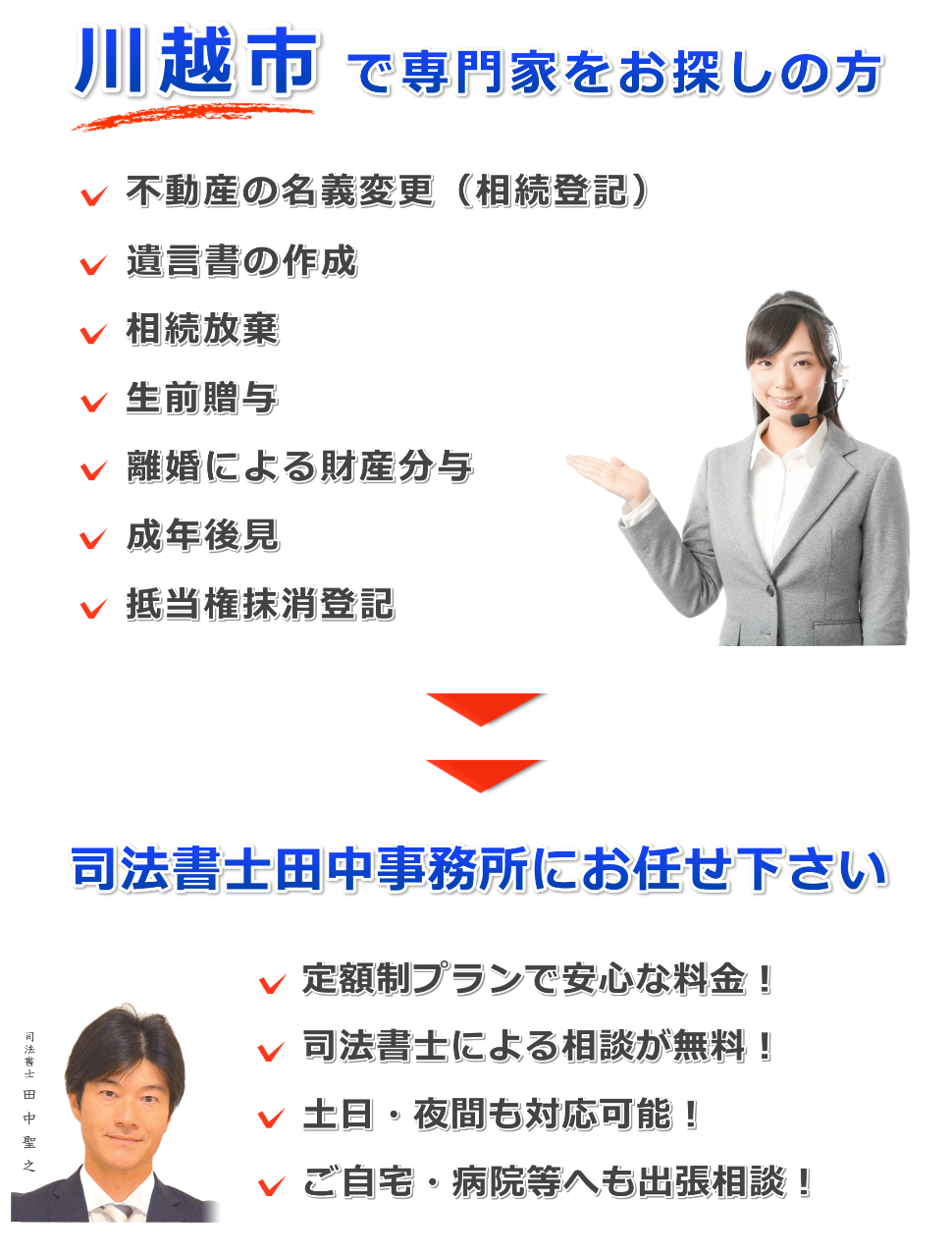 川越市の相続・登記・遺言・相続放棄・贈与 川越市司法書士田中事務所